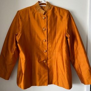 🌿 Oriental Orange Blazer